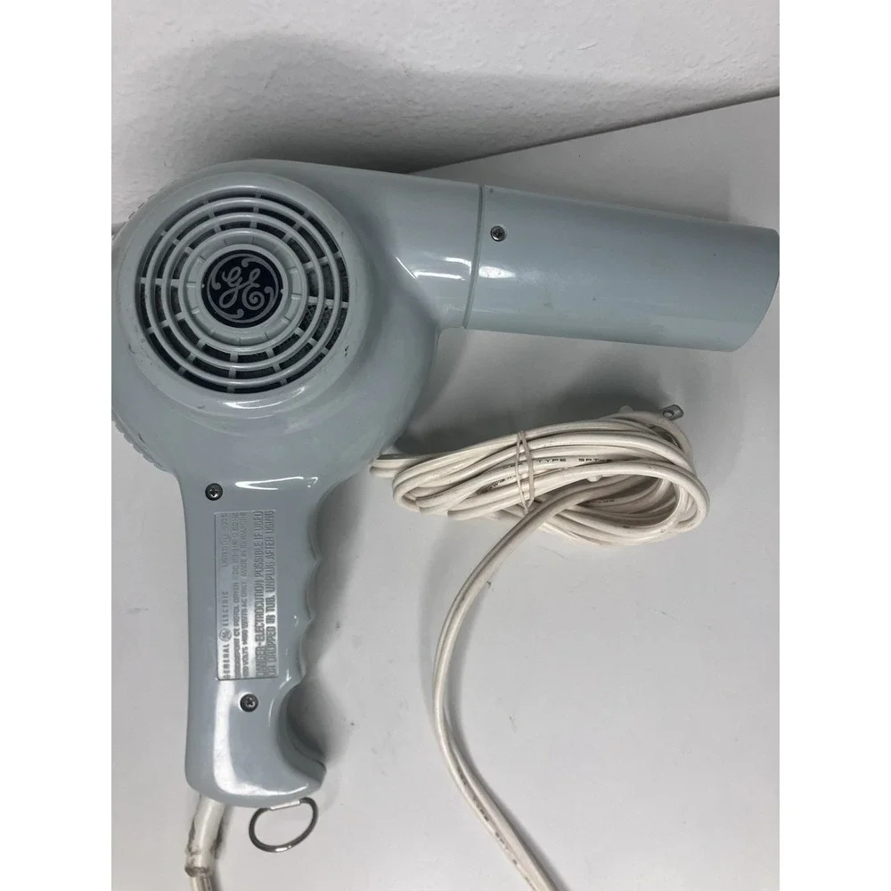 Vintage Blow Dryer Super-Pro 1400 Watts Hair Dryer Dusty Blue Tested Works